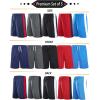 imageLiberty Imports 5 Pack Mens Quick Dry Athletic Basketball Shorts 9quot Inseam with Pockets Activewear for Workout Gym RunningNavyGrayBlackSky BlueRed