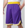 imageLiberty Imports 5 Pack Mens Quick Dry Athletic Basketball Shorts 9quot Inseam with Pockets Activewear for Workout Gym RunningWhiteBlueRedPurpleBlack
