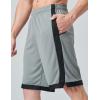imageLiberty Imports 5 Pack Mens Quick Dry Athletic Basketball Shorts 9quot Inseam with Pockets Activewear for Workout Gym RunningWhitePurpleBlackNavyGray