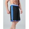 imageLiberty Imports 5 Pack Mens Quick Dry Athletic Basketball Shorts 9quot Inseam with Pockets Activewear for Workout Gym RunningWhitePurpleBlackNavyGray