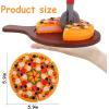 image15Piece Pizza Party Play Set for Kids  Realistic Pizza Pie Pretend Play Food Kit  Slice and Serve Plastic Kitchen Cooking and Cutting Playset