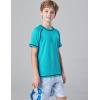 image3 Pack Boys UPF 50 Rash Guard Short Sleeve Swim Shirts Quick Dry UV Protection Swimwear for KidsAquaBlackWhite