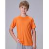 image3 Pack Boys UPF 50 Rash Guard Short Sleeve Swim Shirts Quick Dry UV Protection Swimwear for KidsGrayLight GreenTangerine
