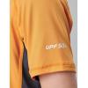 image3 Pack Boys UPF 50 Rash Guard Short Sleeve Swim Shirts Quick Dry UV Protection Swimwear for KidsNavyOrangeDusty Blue