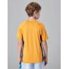 image3 Pack Boys UPF 50 Rash Guard Short Sleeve Swim Shirts Quick Dry UV Protection Swimwear for KidsNavyOrangeDusty Blue