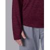 image4 Pack Youth Boys Long Sleeve Shirts Dry Fit Athletic Clothes for Teens Kids Active Performance Tshirts with Thumb HolesBlueGrayBlackMaroon