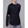 image4 Pack Youth Boys Long Sleeve Shirts Dry Fit Athletic Clothes for Teens Kids Active Performance Tshirts with Thumb HolesBlueGrayBlackMaroon