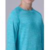 image4 Pack Youth Boys Long Sleeve Shirts Dry Fit Athletic Clothes for Teens Kids Active Performance Tshirts with Thumb HolesGrayRedGreenLight Blue