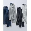 image4 Pack Youth Boys Long Sleeve Shirts Dry Fit Athletic Clothes for Teens Kids Active Performance Tshirts with Thumb HolesLight GrayCharcoalNavyGray
