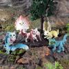 imageLiberty Imports 12 Pack Fantasy Creatures Figurines Set  Cute Plastic Fairy Animals ampamp Mythical Toy Figures Mini Unicorn Cake Toppers Party Favors Imaginative Play for Girls Kids