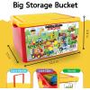 imageLiberty Imports 70 Pcs Toddlers Car Big Building Blocks Set 12Pcs Different Vehicles Build Your Own Toy Cars Compatible with DUPLO Building Bricks for Kids
