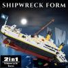 imageLiberty Imports Titanic Model Building Blocks Set 2022 Pieces Collectible Titanic Replica 2in1 Display Mode  Compatible with Major Brands