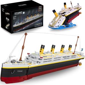 imageLiberty Imports Titanic Model Building Blocks Set 2022 Pieces Collectible Titanic Replica 2in1 Display Mode  Compatible with Major Brands