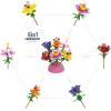 image12 Pack Building Block Flower Bouquet Mini Bricks Set PreFilled Easter Eggs with 157 Pcs DIY Flower Garden  Valentines Day Florist Decoration Toys for Kids Educational Activity Girls Party Favors