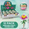 image12 Pack Building Block Flower Bouquet Mini Bricks Set PreFilled Easter Eggs with 157 Pcs DIY Flower Garden  Valentines Day Florist Decoration Toys for Kids Educational Activity Girls Party Favors