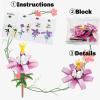image12 Pack Building Block Flower Bouquet Mini Bricks Set PreFilled Easter Eggs with 157 Pcs DIY Flower Garden  Valentines Day Florist Decoration Toys for Kids Educational Activity Girls Party Favors