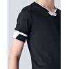 image2 Pack Boys Soccer Jerseys Dry Fit Athletic Short Sleeve TShirts for Youth Kids Performance Tops ActivewearBlackWhite