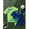 image2 Pack Boys Soccer Jerseys Dry Fit Athletic Short Sleeve TShirts for Youth Kids Performance Tops ActivewearNavyLime
