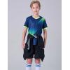image2 Pack Boys Soccer Jerseys Dry Fit Athletic Short Sleeve TShirts for Youth Kids Performance Tops ActivewearNavyLime