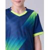 image2 Pack Boys Soccer Jerseys Dry Fit Athletic Short Sleeve TShirts for Youth Kids Performance Tops ActivewearNavyLime