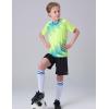 image2 Pack Boys Soccer Jerseys Dry Fit Athletic Short Sleeve TShirts for Youth Kids Performance Tops ActivewearNavyLime