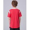 image2 Pack Boys Soccer Jerseys Dry Fit Athletic Short Sleeve TShirts for Youth Kids Performance Tops ActivewearRedNavy