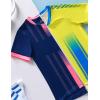 image2 Pack Boys Soccer Jerseys Dry Fit Athletic Short Sleeve TShirts for Youth Kids Performance Tops ActivewearYellowNavy