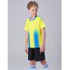 image2 Pack Boys Soccer Jerseys Dry Fit Athletic Short Sleeve TShirts for Youth Kids Performance Tops ActivewearYellowNavy