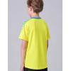 image2 Pack Boys Soccer Jerseys Dry Fit Athletic Short Sleeve TShirts for Youth Kids Performance Tops ActivewearYellowNavy