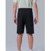 image3 Pack Boys Pull On Jogger Shorts Youth Kids Casual Terry Sweat Shorts with Pockets DrawstringBlackGreenDark Gray