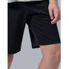 image3 Pack Boys Pull On Jogger Shorts Youth Kids Casual Terry Sweat Shorts with Pockets DrawstringBlackWhiteDark Gray