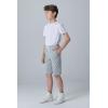 image3 Pack Boys Pull On Jogger Shorts Youth Kids Casual Terry Sweat Shorts with Pockets DrawstringNavyKhakiLight Gray