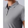 image3 Pack Womens Athletic Dry Fit Polo Shirts Wicking Short Sleeve Collared Golf T Shirt Tennis TopsCoralOrchidBlack