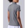 image3 Pack Womens Athletic Dry Fit Polo Shirts Wicking Short Sleeve Collared Golf T Shirt Tennis TopsCoralOrchidBlack