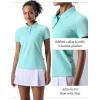 image3 Pack Womens Athletic Dry Fit Polo Shirts Wicking Short Sleeve Collared Golf T Shirt Tennis TopsPinkMintLavender