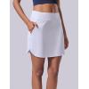 image3 Pack Womens Athletic Skirts with Shorts Underneath Tennis Golf Skorts Tummy Control Pockets for Workout GymBlackWhitePink