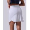 image3 Pack Womens Athletic Skirts with Shorts Underneath Tennis Golf Skorts Tummy Control Pockets for Workout GymBlackWhitePink