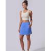 image3 Pack Womens Athletic Skirts with Shorts Underneath Tennis Golf Skorts Tummy Control Pockets for Workout GymGrayKhakiDusty Blue