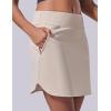 image3 Pack Womens Athletic Skirts with Shorts Underneath Tennis Golf Skorts Tummy Control Pockets for Workout GymGrayKhakiDusty Blue