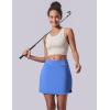 image3 Pack Womens Athletic Skirts with Shorts Underneath Tennis Golf Skorts Tummy Control Pockets for Workout GymGrayKhakiDusty Blue