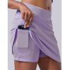 image3 Pack Womens Athletic Skirts with Shorts Underneath Tennis Golf Skorts Tummy Control Pockets for Workout GymLilacNavySage Green