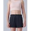 image4 Pack Girls Athletic Shorts with Pockets 3quot Dry Fit Running Shorts for Kids Teens Soccer BasketballBlackPinkBlueLilac