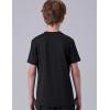 image5 Pack Boys Athletic Shirts Youth Activewear Dry Fit Tshirts for Kids Short Sleeve Tees Bulk Athletic Performance ClothingBlackWhite