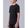 image5 Pack Boys Athletic Shirts Youth Activewear Dry Fit Tshirts for Kids Short Sleeve Tees Bulk Athletic Performance ClothingBlackWhite