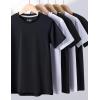 image5 Pack Boys Athletic Shirts Youth Activewear Dry Fit Tshirts for Kids Short Sleeve Tees Bulk Athletic Performance ClothingBlackWhite