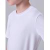 image5 Pack Boys Athletic Shirts Youth Activewear Dry Fit Tshirts for Kids Short Sleeve Tees Bulk Athletic Performance ClothingBlackWhite