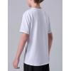 image5 Pack Boys Athletic Shirts Youth Activewear Dry Fit Tshirts for Kids Short Sleeve Tees Bulk Athletic Performance ClothingBlackWhite