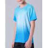 image5 Pack Boys Athletic Shirts Youth Activewear Dry Fit Tshirts for Kids Short Sleeve Tees Bulk Athletic Performance ClothingBlues