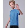 image5 Pack Boys Athletic Shirts Youth Activewear Dry Fit Tshirts for Kids Short Sleeve Tees Bulk Athletic Performance ClothingEarth Tones
