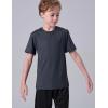 image5 Pack Boys Athletic Shirts Youth Activewear Dry Fit Tshirts for Kids Short Sleeve Tees Bulk Athletic Performance ClothingGrayTealMaroonCharcoalNavy Blue